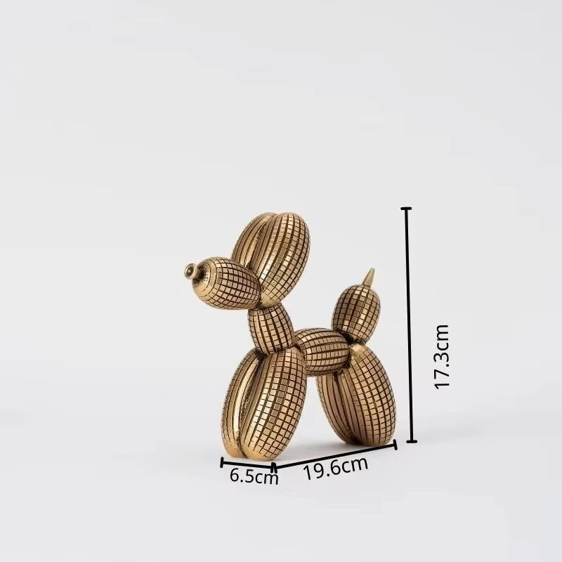 Ballonhund kariert 3D Optik