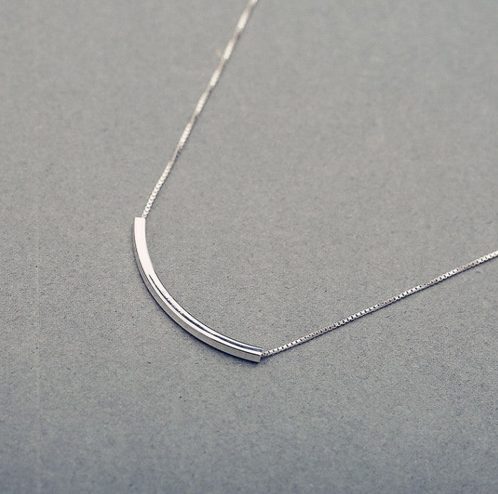 Halskette Silber mit Akzent