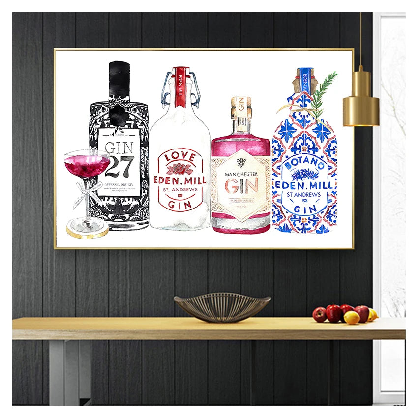 Leinwanddruck Gin