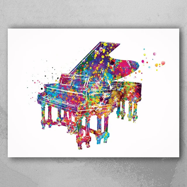 Leinwanddruck Klavier / Piano Flügel