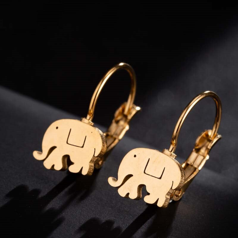 Hoop Ohrringe Elefant silber