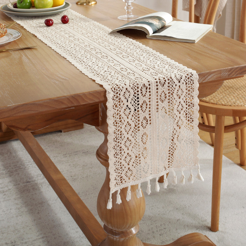 Tischläufer Spitze im Boho VIntage Stil