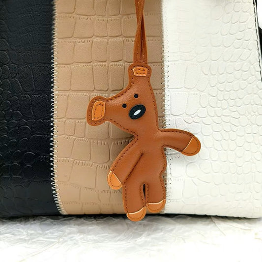 Schlüsselanhänger Teddy Bär braun – niedlicher Taschenanhänger PU