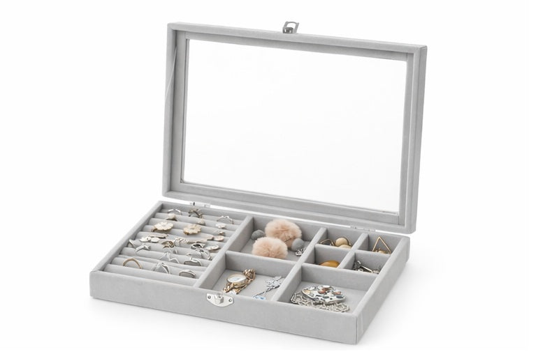 Schmuckkästchen Samt – Schmuckbox für Ringe, Ohrringe & Ketten