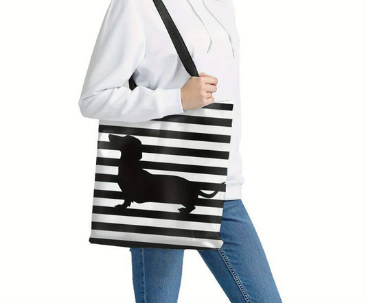 Tragetasche Dackel Streifen