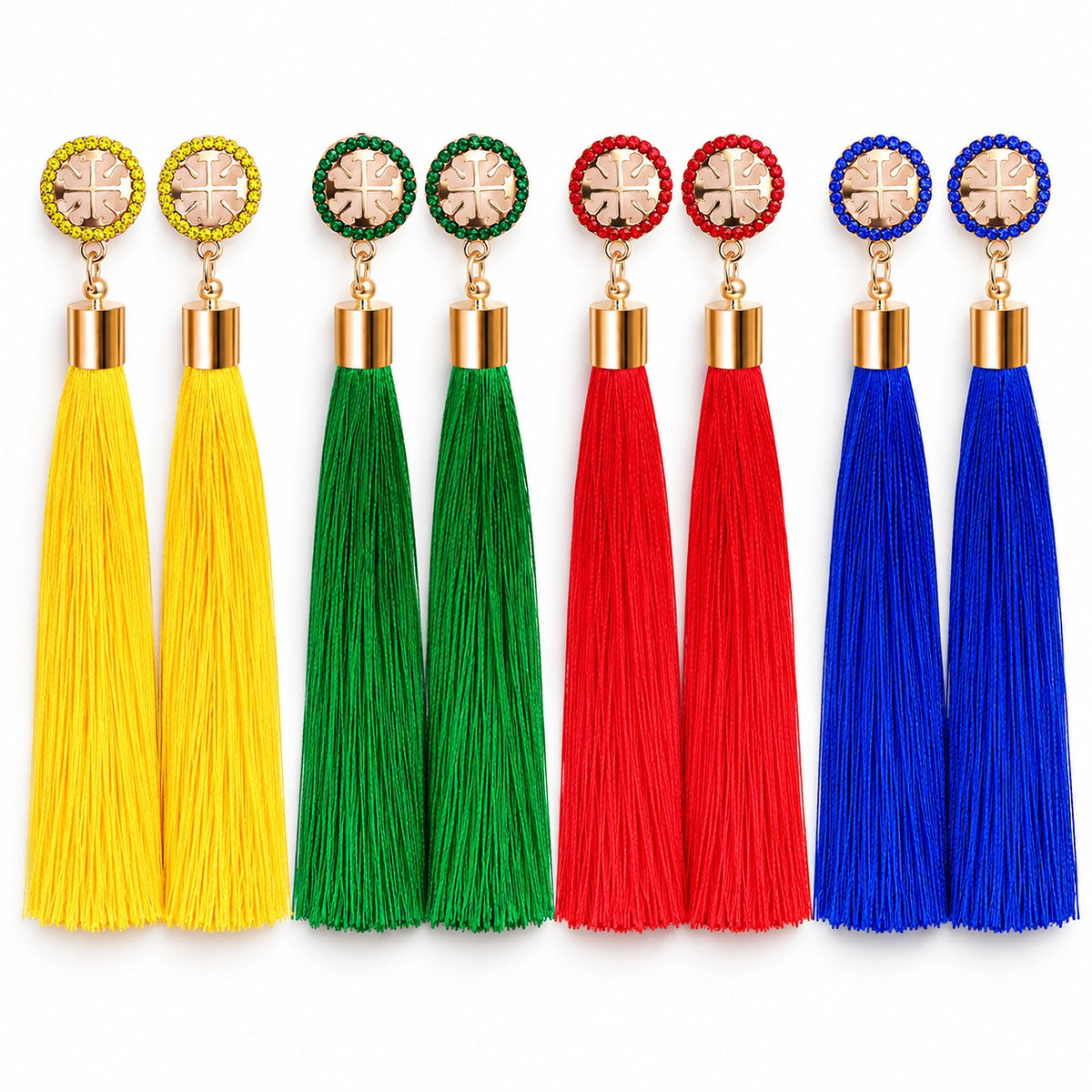 Tassel Ohrringe Damen – Quasten Ohrstecker in 4 Farben