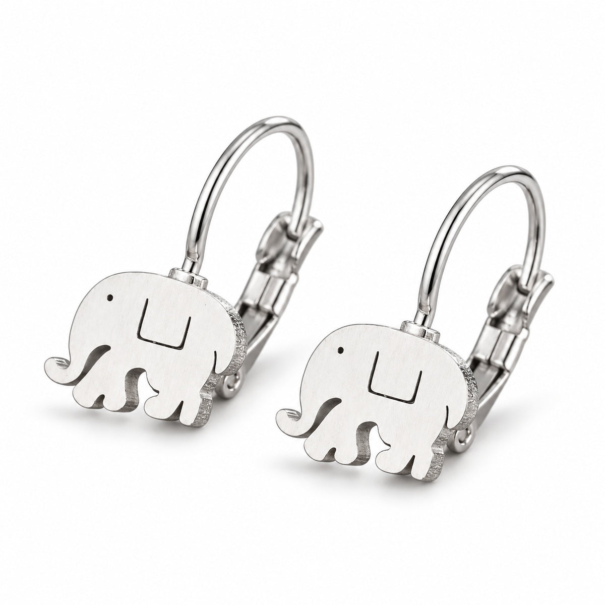 Hoop Ohrringe Elefant silber
